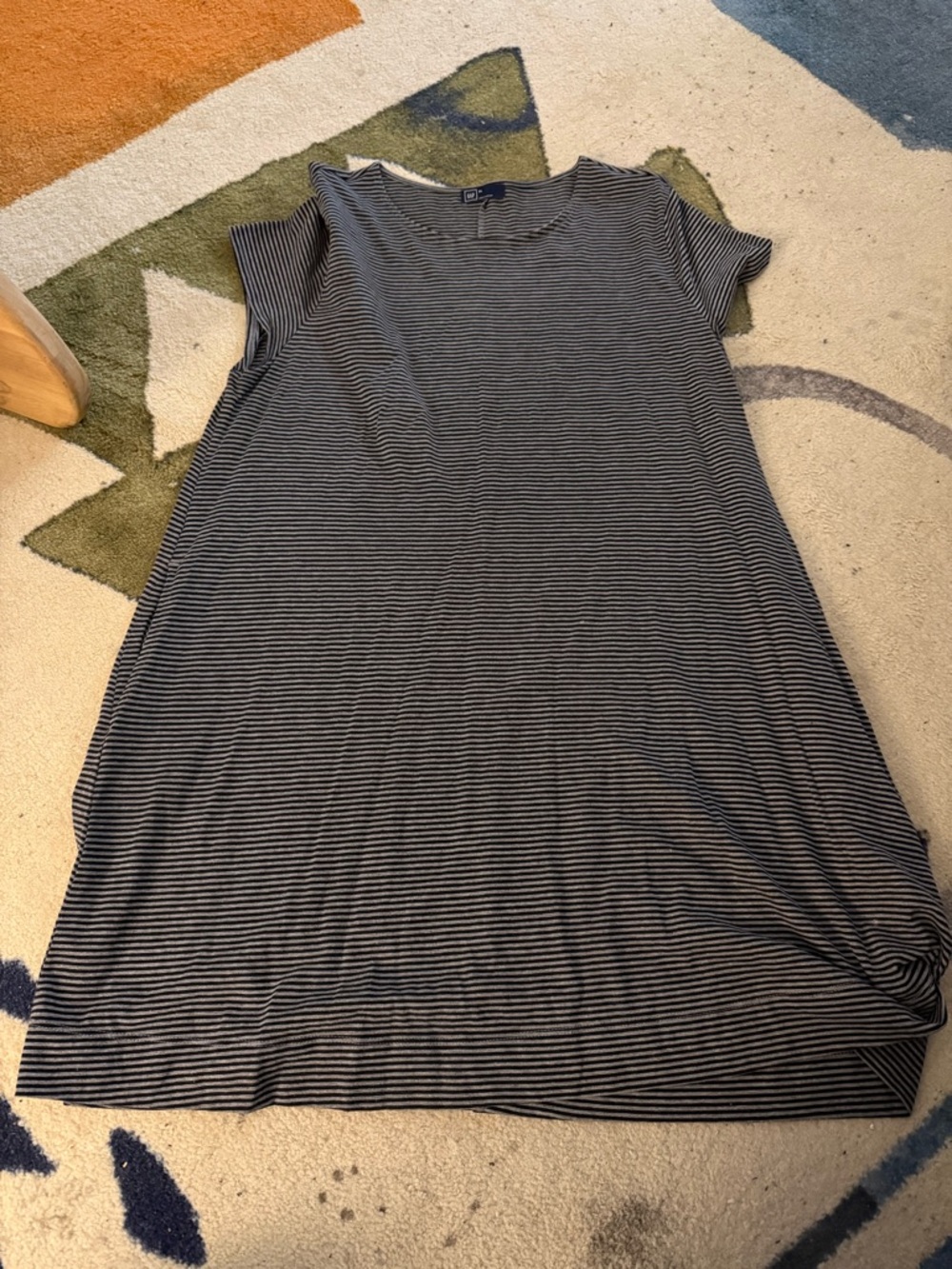 GAP | Black and White Striped Casual Shift Dress